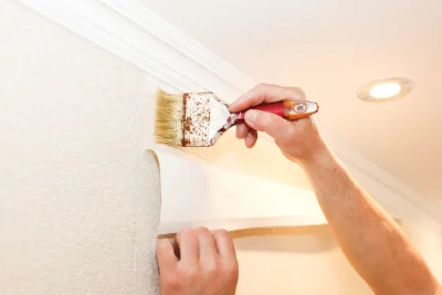 Pose de papier peint à Marambat — revêtements muraux et toiles de verre